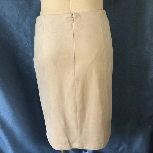 DKR Faux Suede Pencil Skirt - Picture 4 of 6